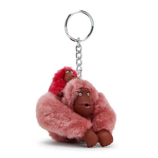 Kipling Mom And Baby Sven Monkey Keychain Accessories Rød | NO 1265UZ